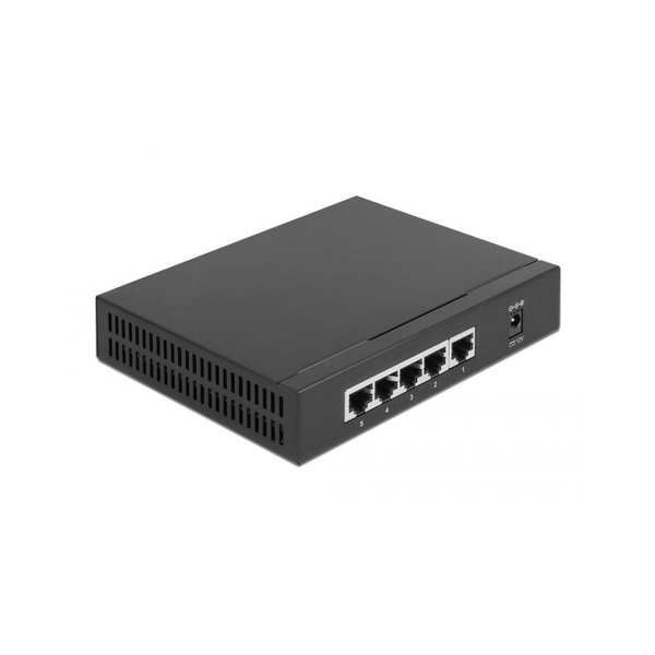 Delock 87781 5 port 2,5Gbps Gigabit Ethernet asztali switch