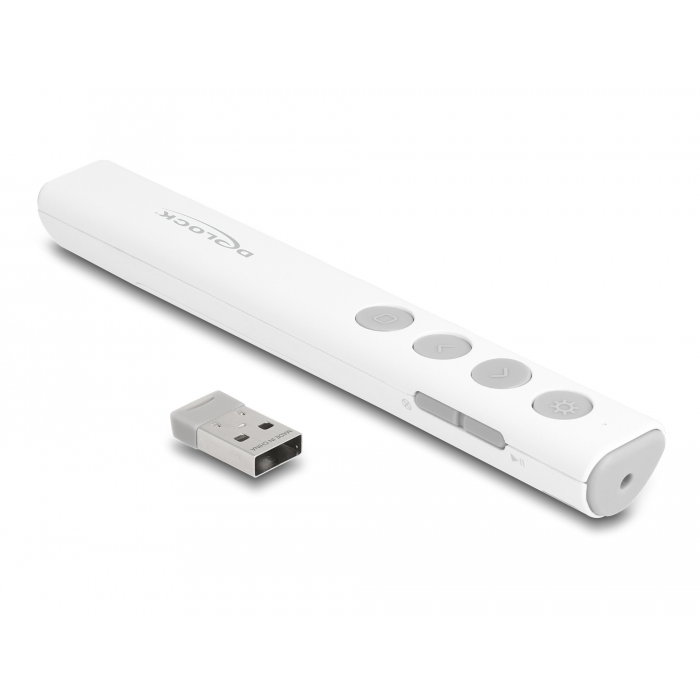 Delock USB-s Lézermutató fehér (64251) (64251)