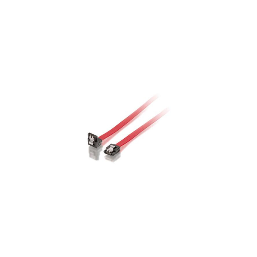 Equip SATA-Kabel SATA -> SATA down St/St 0,50m mit Riegel Polybeutel (111802)