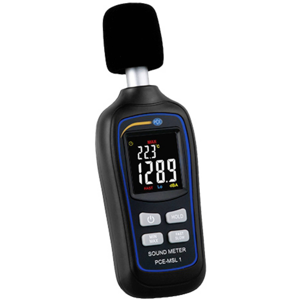PCE Instruments Zajszintmérő 35 - 135 dB 31,5 Hz - 8 kHz,  (PCE-MSL 1)