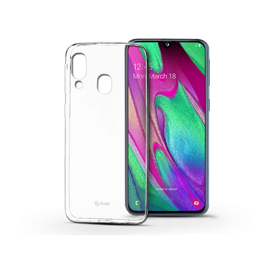 Roar All Day Full 360 szilikon tok - Samsung A405F Galaxy A40 - átlátszó (KC0320)