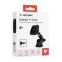 Verbatim Charge 'n' Drive Qi2 RGB Smartphone Negro USB Cargador inalámbrico Carga rápida Auto