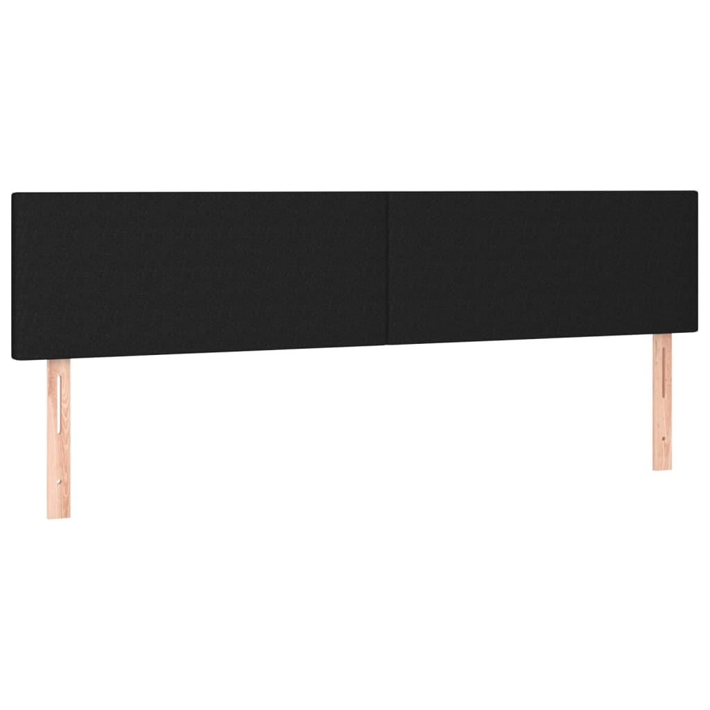 2 db fekete szövet fejtámla 80 x 5 x 78/88 cm (345806)