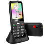 Telefon mobil EVOLVEO EasyPhone XO, pentru seniori, Dual Sim, 2G, Negru