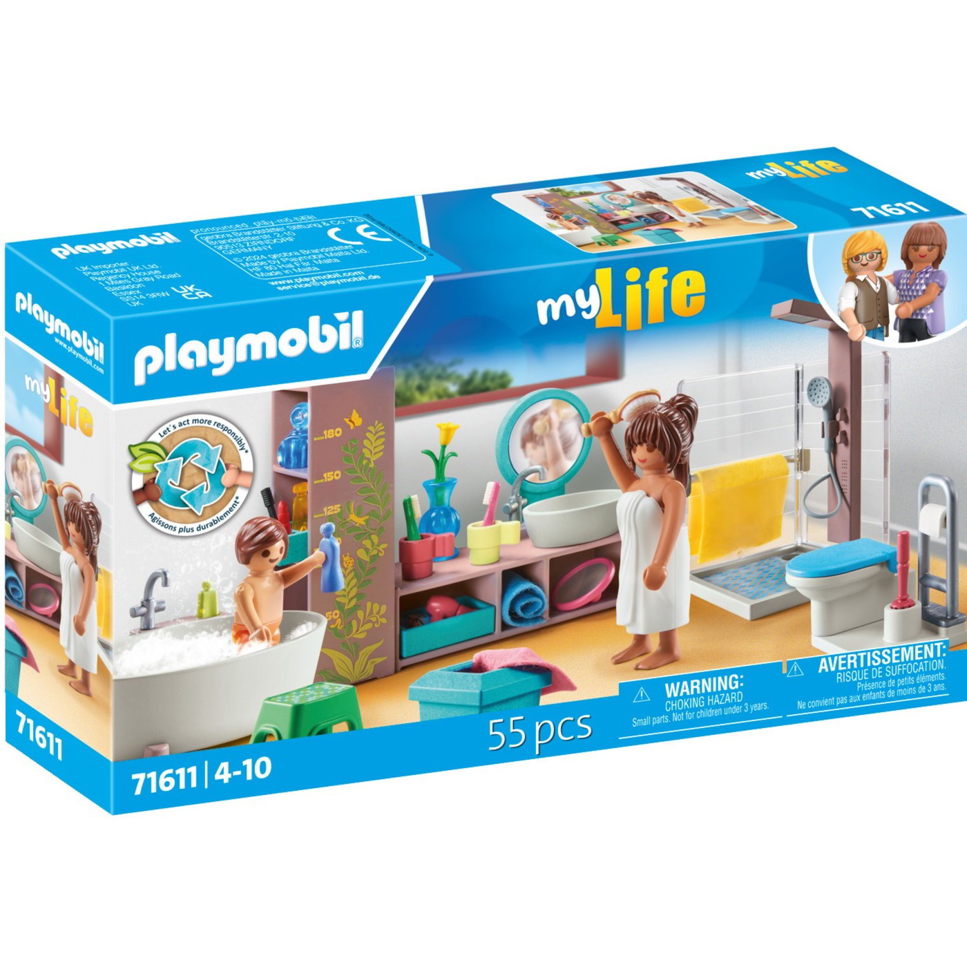 Playmobil 71611 my Life - Fürdőszoba Építőjáték (71611)