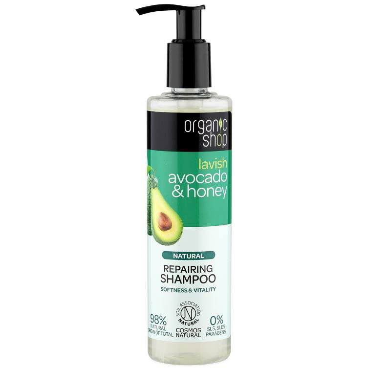 ORGANIC SHOP Regeneráló sampon avokádó és méz 280 ml (4743318182940)