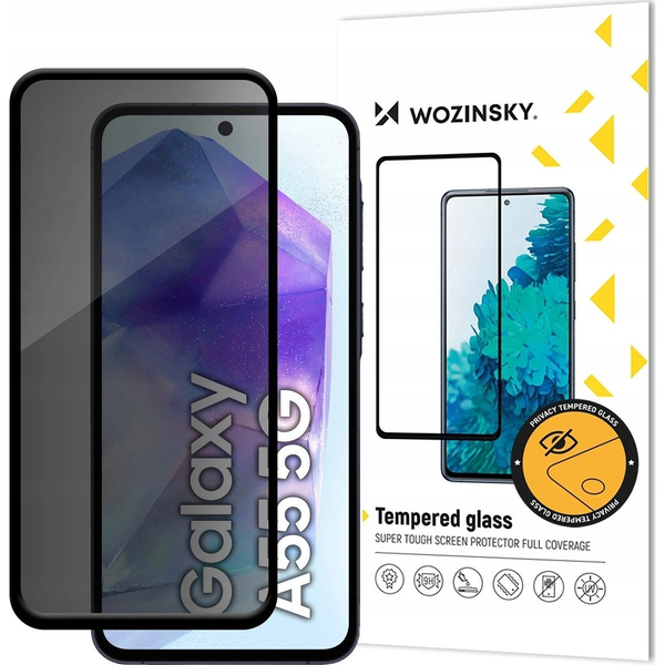 Wozinsky Privacy Glass szkło hartowane do Samsung Galaxy A56 / A36 z filtrem Anti Spy prywatyzujące
