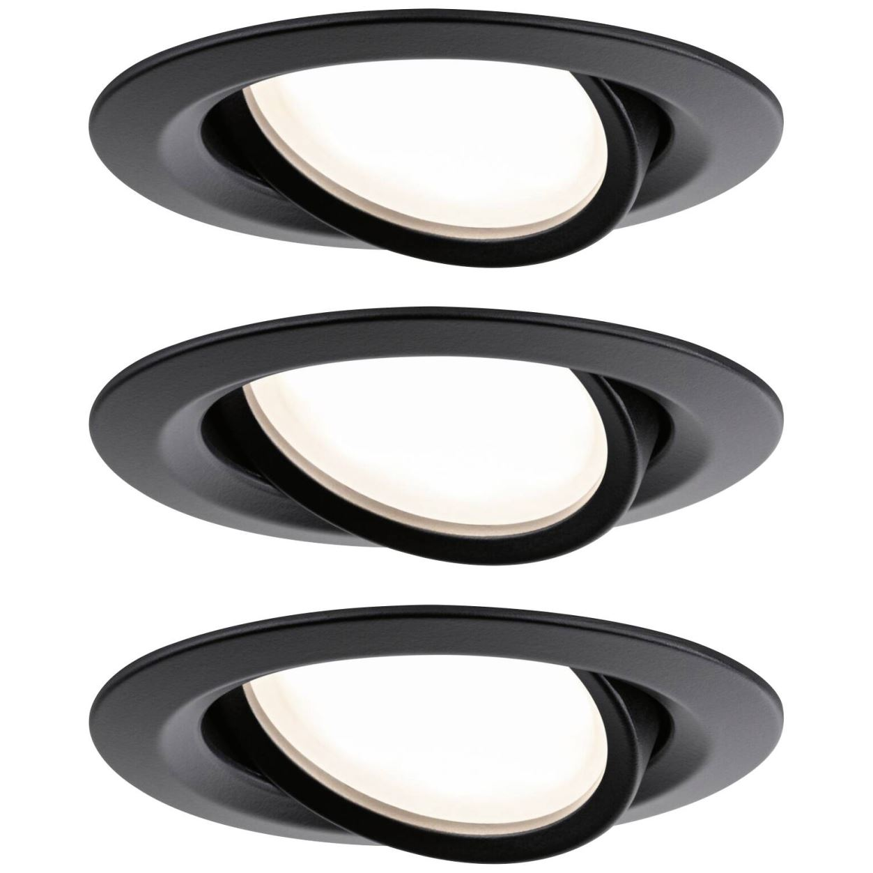 Paulman Set Nova Plus LED-es beépíthető lámpa 18W Fekete (93080) (p93080)