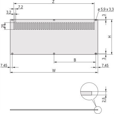nVent SCHROFF 30849023 Hátlap 2 db (30849023)