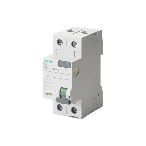 Siemens 5SV3412-6 kredsløbsafbryder Reststrøm enhed Type A 2