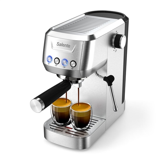 Salente Coffio Eszpresszó Kávéfőző 1350W - Ezüst (KASCOFFIO)