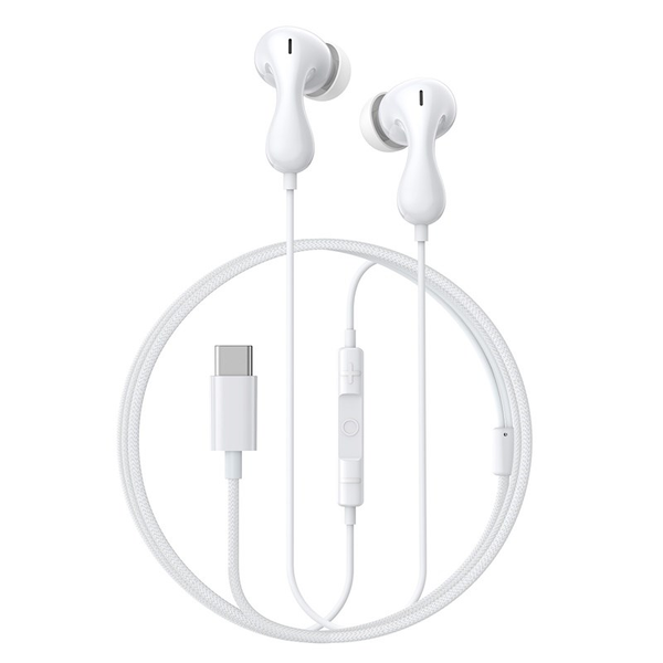 Căști cu fir Baseus Encok CZ20 USB-C, alb