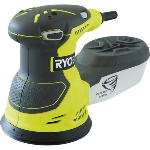 Ryobi 300 W excenterikus csiszológép, 125 mm, 20 db csiszolópapír - ROS300A (5133001142)