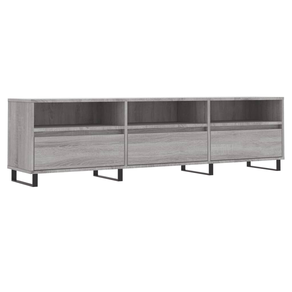 szürke sonoma színű szerelt fa TV-szekrény 150x30x44,5 cm (831306)
