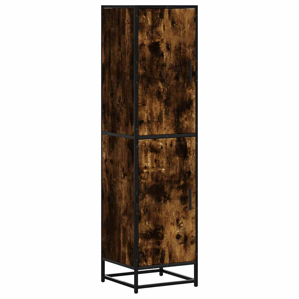 Highboard sonoma tölgy 35,5x35x139 cm gépelt fa és fém (849056)