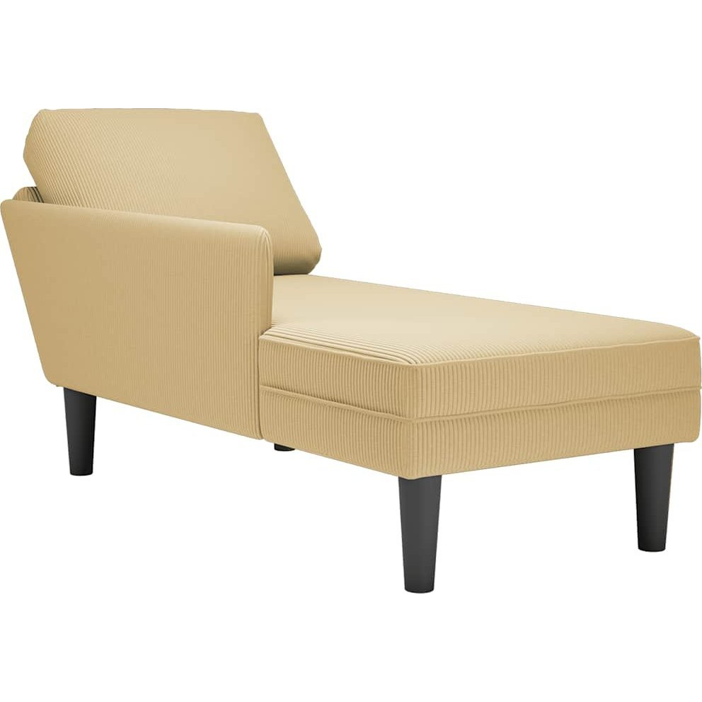 Fotel társalgó párnával Világoszöld szürke kordbársony szövet (4009819)