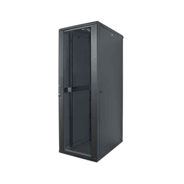 Intellinet 713085 шкаф за монтиране на апаратура 22U Самостоятелно стояща поставка Черен