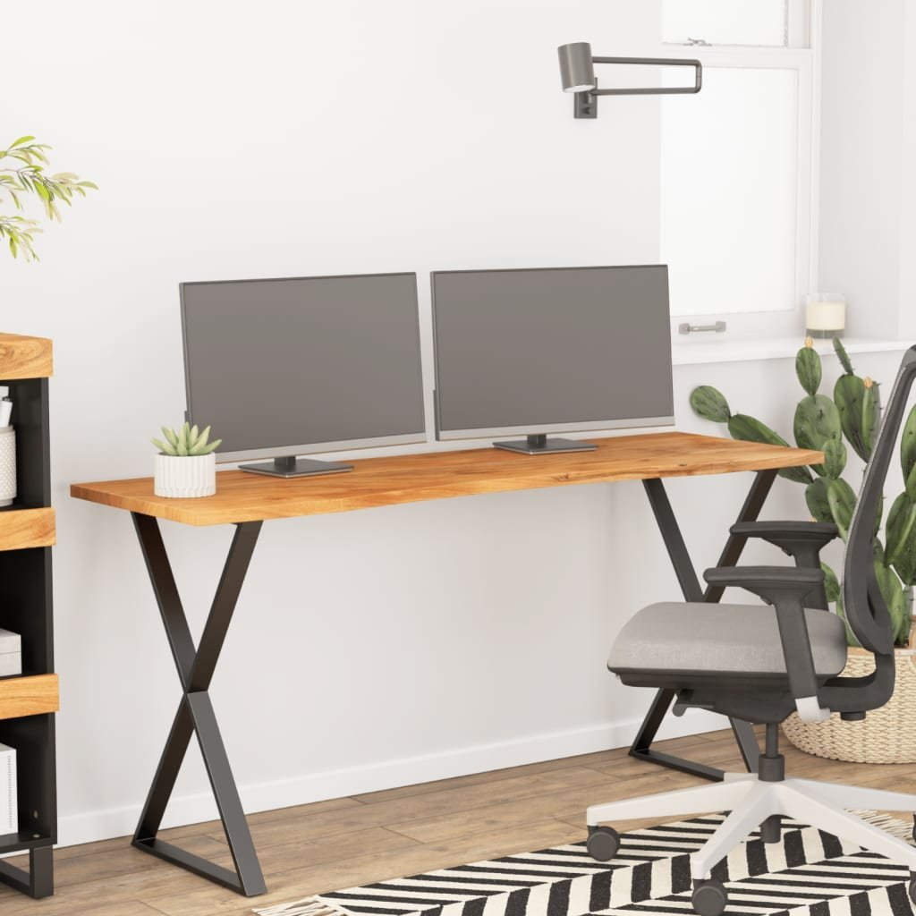 tömör akácfa téglalap alakú asztallap 140 x 50 x 2,5 cm (370167)