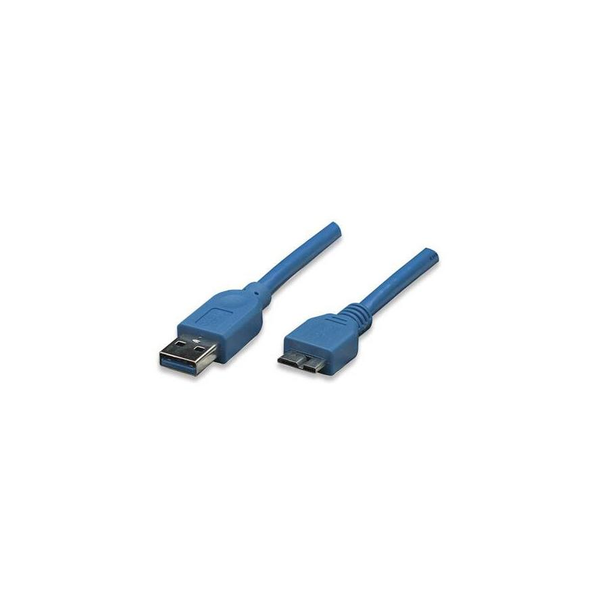 Techly 1.0m USB 3.0/Micro-B USB 3.0 USB kábel 1 M USB 3.2 Gen 1 (3.1 Gen 1) USB A Micro-USB B Kék