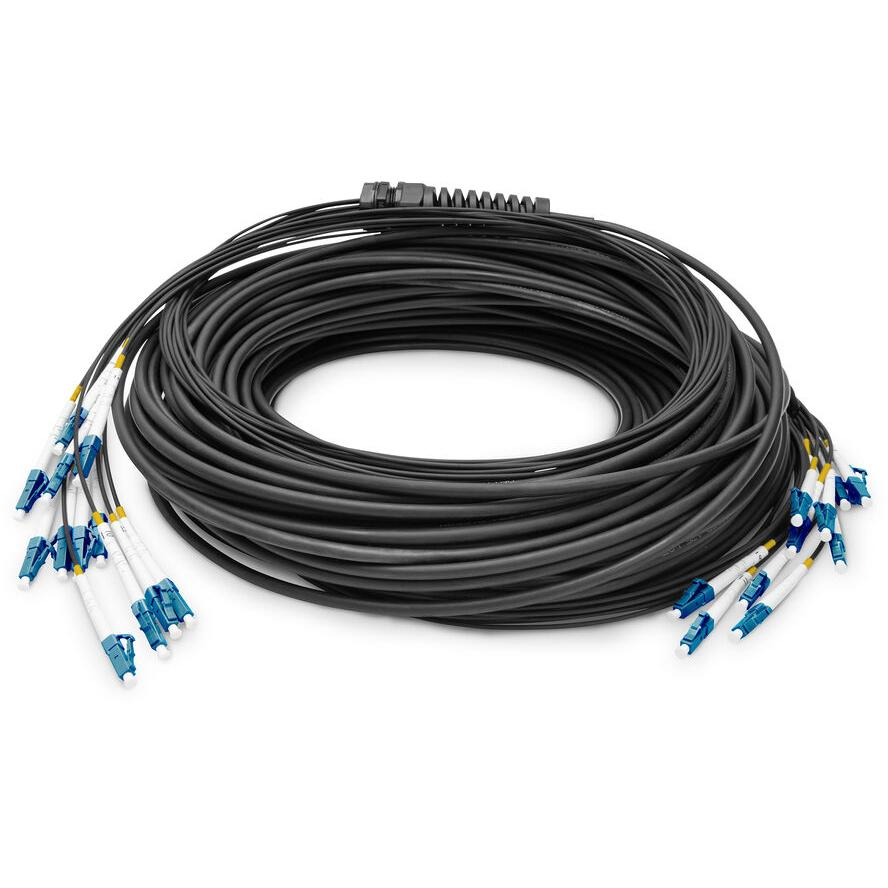 75M BREAKOUT CAB12FIBER SM G.657.A1 LC/UPC-LC/UPC UNIV.BLK (DK-2A33CU075BK-BBB)