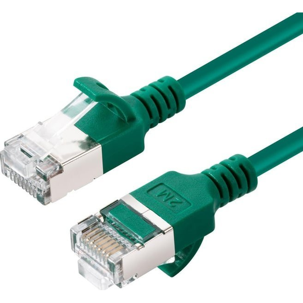 MicroConnect Microconnect V-FTP6A03G-SLIM kabel sieciowy Zielony 3 m Cat6a U/FTP (STP)