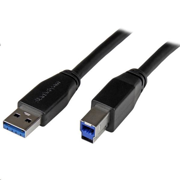 StarTech.com USB3SAB10M USB-kabel USB 3.2 Gen 1 (3.1 Gen 1) 10 m USB A USB B Sort