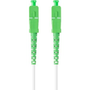 Оптичен мрежов кабел с дължина 15 м и конектори SC/APC-SC/APC, Lanberg Z43075, SM, SIMPLEX 3.0MM G657B3 LSZH, бял