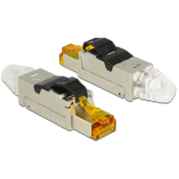 Delock RJ45 dugaszoló szerelvény Cat.6A fém (86285) (DL86285)