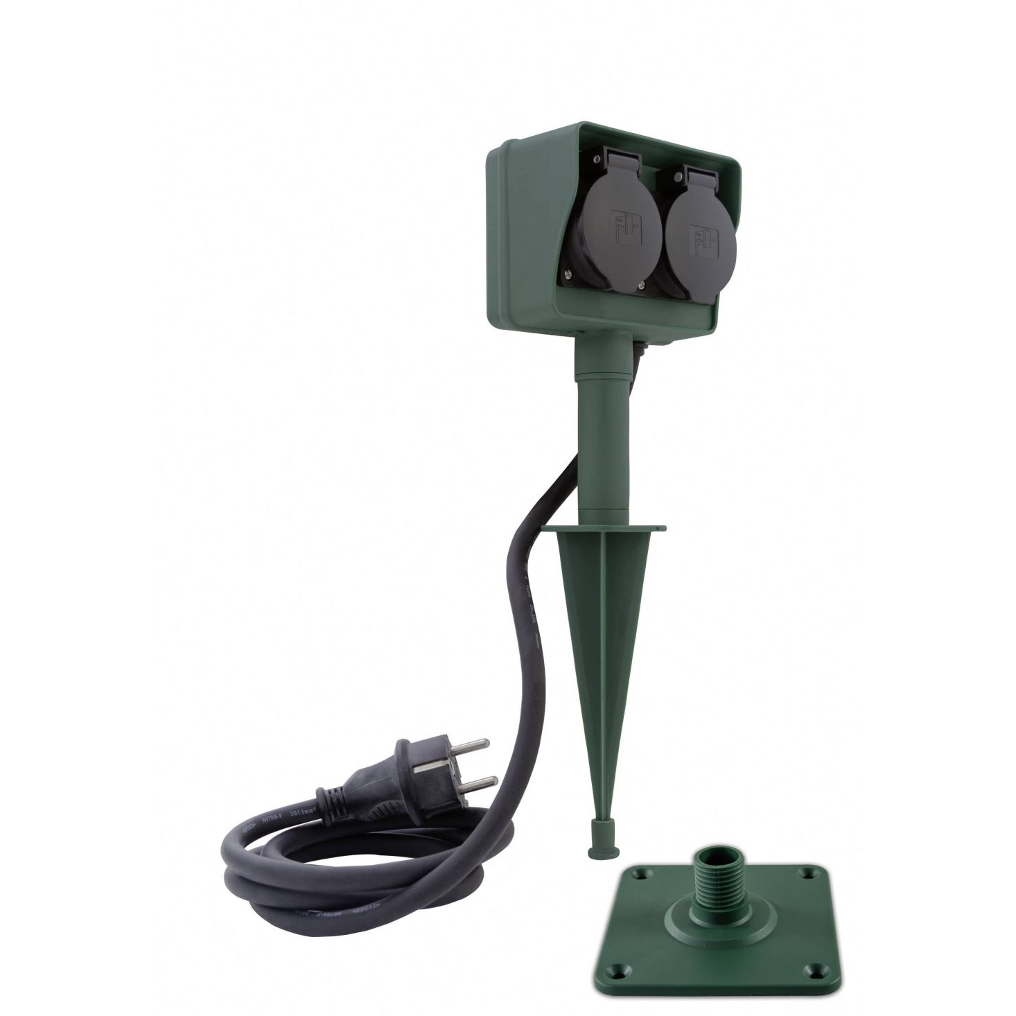 REV 0595004555 Kerti elosztó Zöld Védőérintkezős 1,4m (r0595004555)