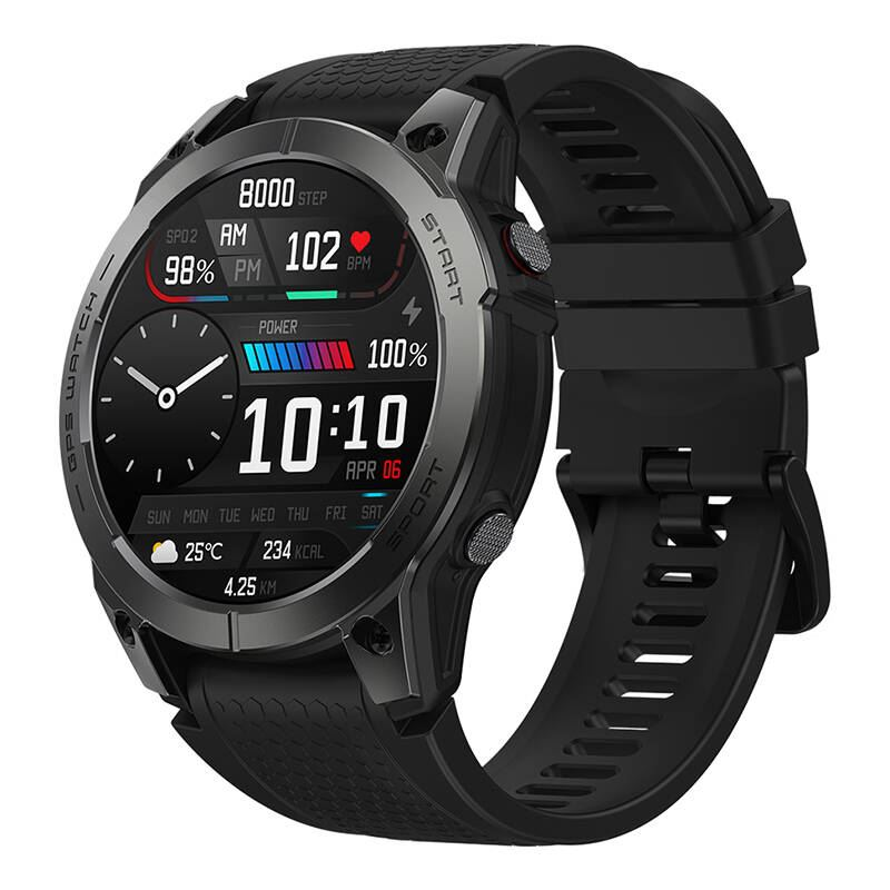 Smartwatch Zeblaze Stratos 3 - čierna (Stratos 3 Black)