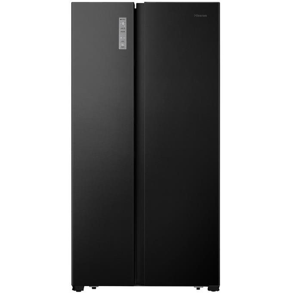 Hisense RS677N4AFC хладилник с фризер с две врати Свободно стоящ 519 Д C Черен