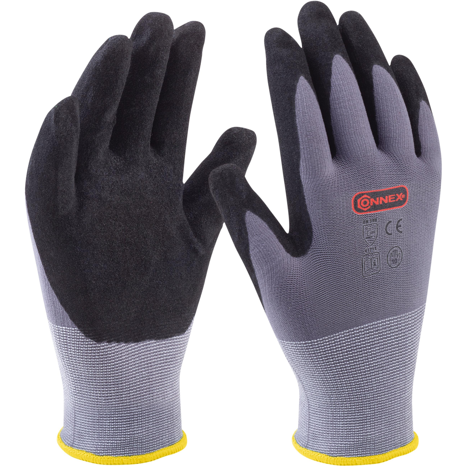 CONNEX Univerzális kesztyű, szürke, 10-es méret, EN 388 (COX938320)