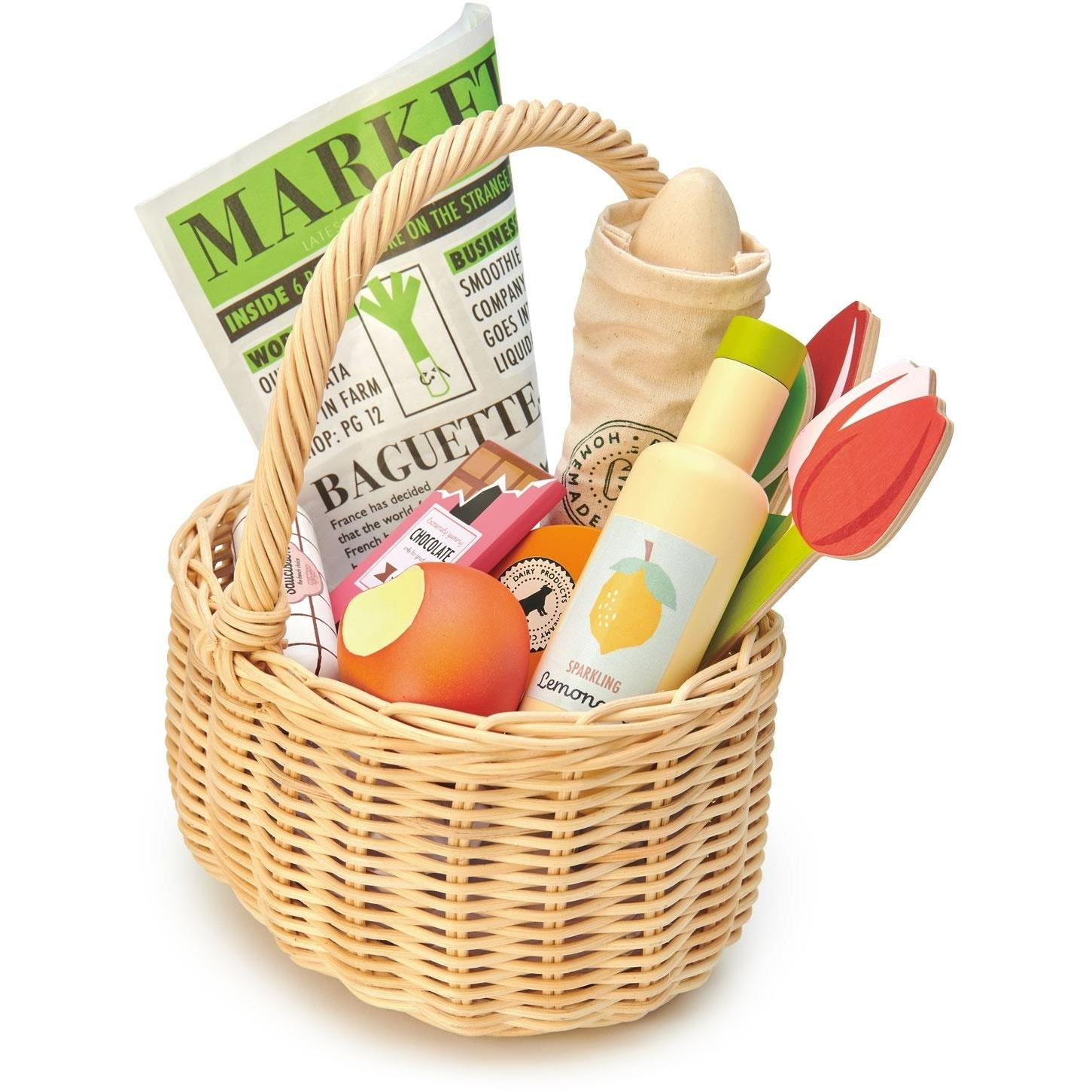 Tender Leaf Wicker Market Wicker Shopping Basket (TL8286)