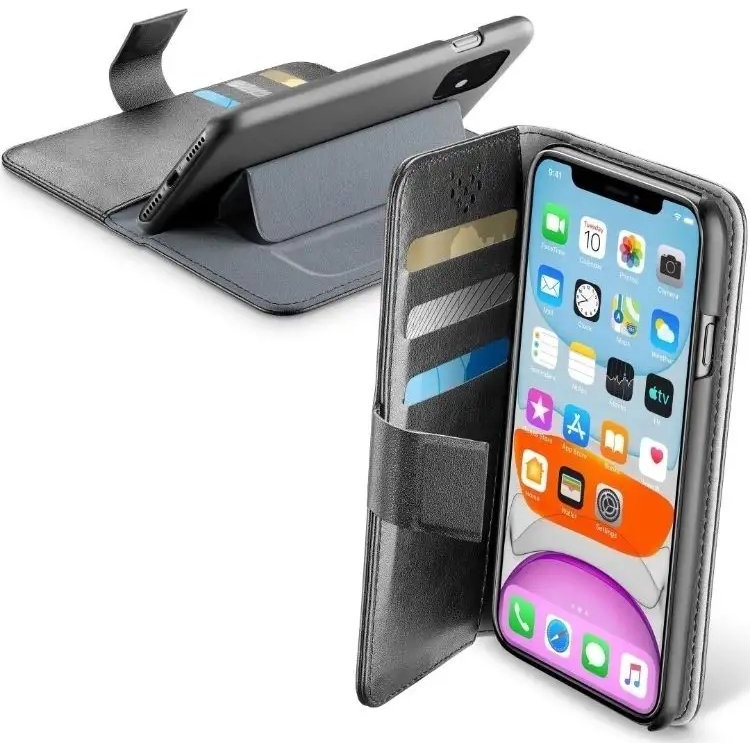 Cellularline Book Agenda case for Apple iPhone 11 Pro, black (102859)