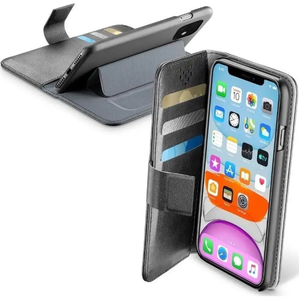 Cellularline Book Agenda case for Apple iPhone 11 Pro, black