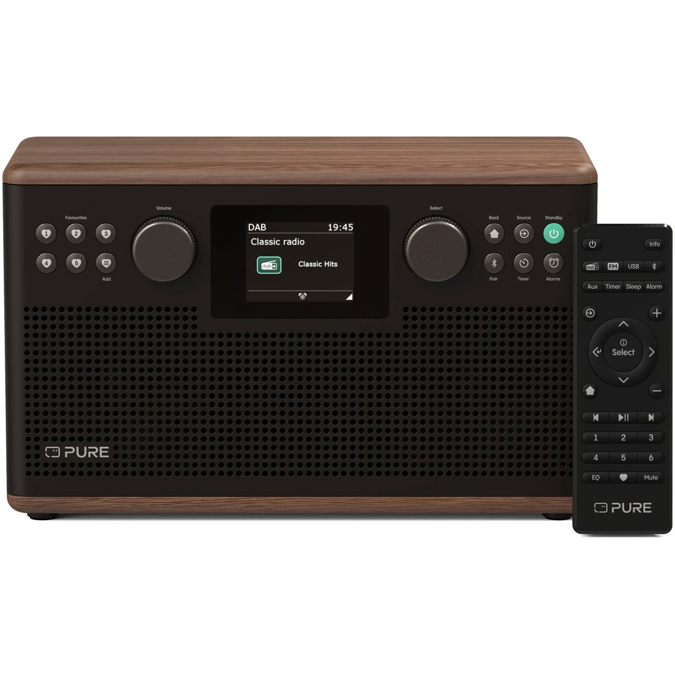 PURE Classic H6 fekete / dió (255049)