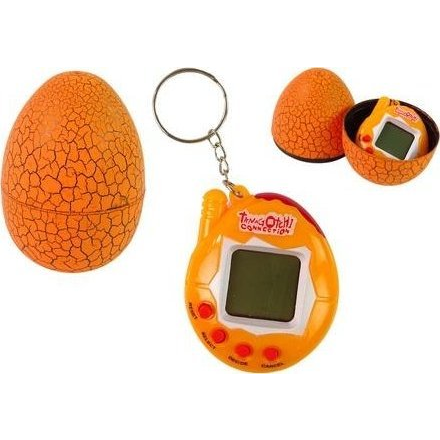Lean Toys Tamagotchi Tojásos Játék Elektronikus Kisállat Narancssárga (5905323216341)