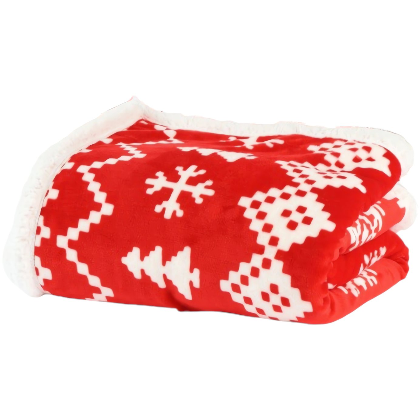 Ruhhy 26610 Takaró karácsonyi motívummal 130 × 170 cm, piros (5900779960114)