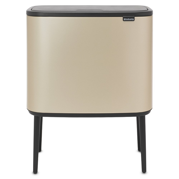Brabantia Bo Touch 3 x 11 literes érintőfedeles fém szemetes - Arany