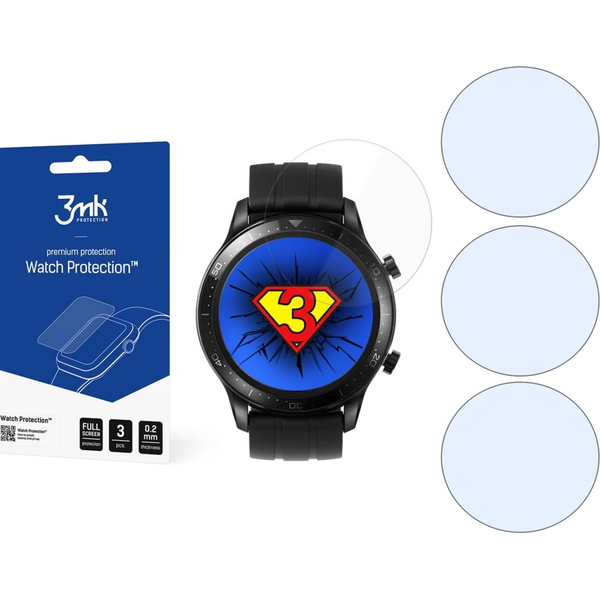 3mk WATCH PROTECTION kijelzővédő fólia 3db (full screen, ultravékony, 0.2mm, PET) ÁTLÁTSZÓ Realme Watch S Pro (GP-127162)