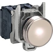 Schneider Electric XB4BVM1 alarm indikatorlys 230-240 V Hvid
