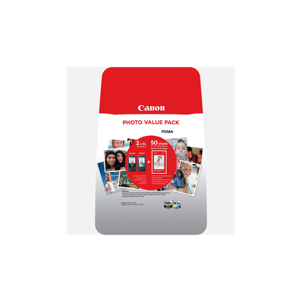 Canon PG-560XL/CL-561XL оригинална мултипакет с мастилни касети, XL капацитет
