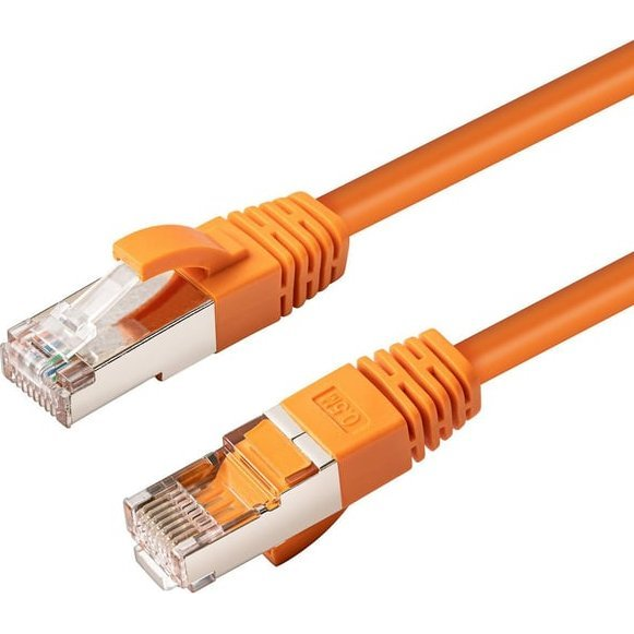  MicroConnect Microconnect MC-SFTP6A01O kabel sieciowy Pomarańczowy 1 m Cat6a S/FTP (S-STP)