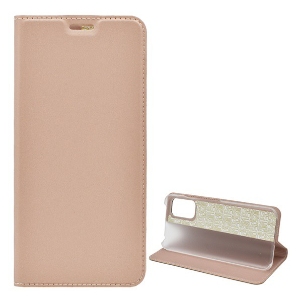 Xiaomi Redmi Note 10 5G (Poco M3 Pro 5G) Стоящ калъф, кожен ефект (обръщане, отваряне настрани, функция за настолен държач) Розово злато 2