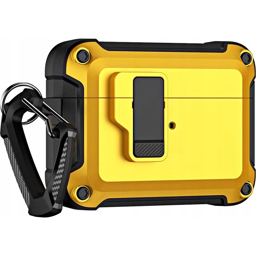 Pro Armor tok karabínerrel AirPods 4 - sárga (5907769365959)