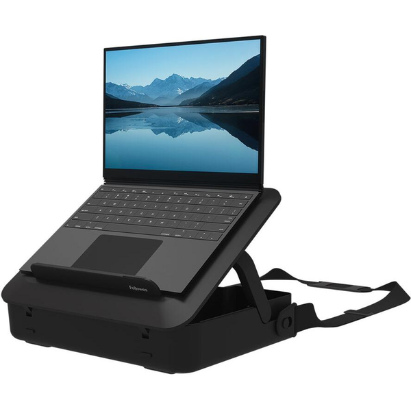 Fellowes BREYTA LAPTOP STAND CARRY CASE BLACK 35,6 cm (14") Hårdt etui Sort