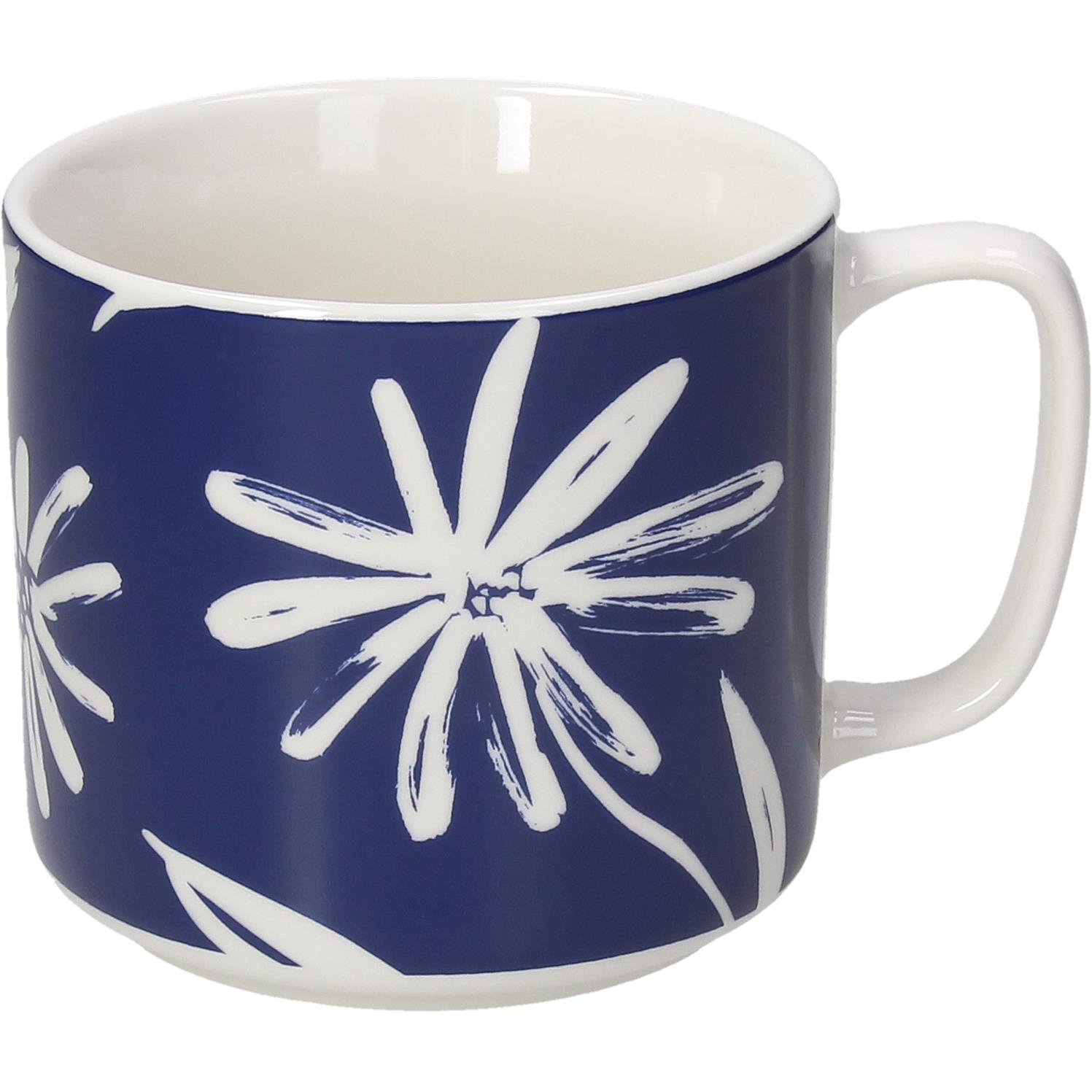 Tognana IVY NAVY BLOOM 6 darabos bögrekészlet, kék-fehér, 480 ml (IV617486010)