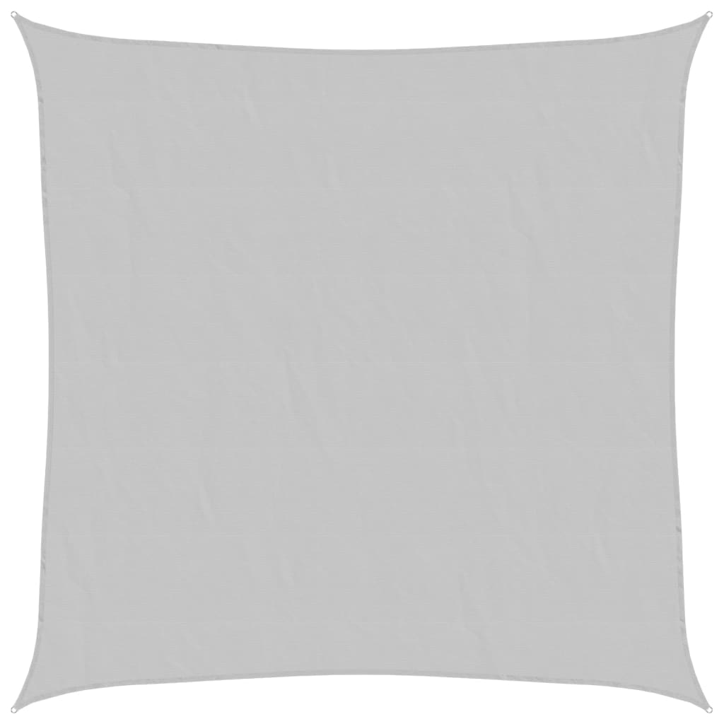 világosszürke 100% poliészter oxford szövet napvitorla 2 x 2 m (4000399)