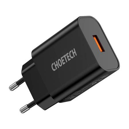 Choetech USB-A hálózati töltő fekete (Q5003) (Q5003)