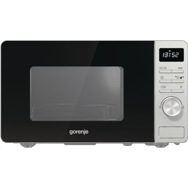 Микровълнова фурна Gorenje MO23A4X, 23L, 5 нива, Digital 800W, Grill, LED дисплей, AquaClean, Silver
